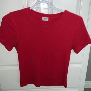 red wilfred top